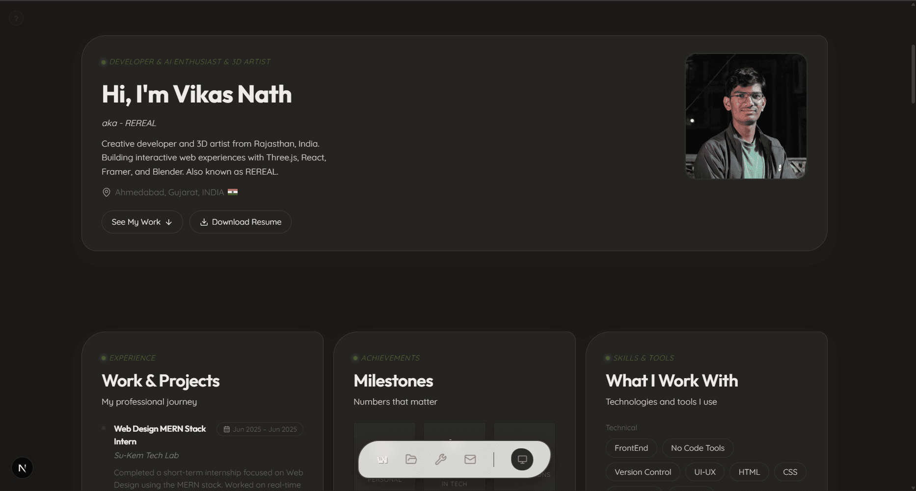 hero image of Seo portfolio website