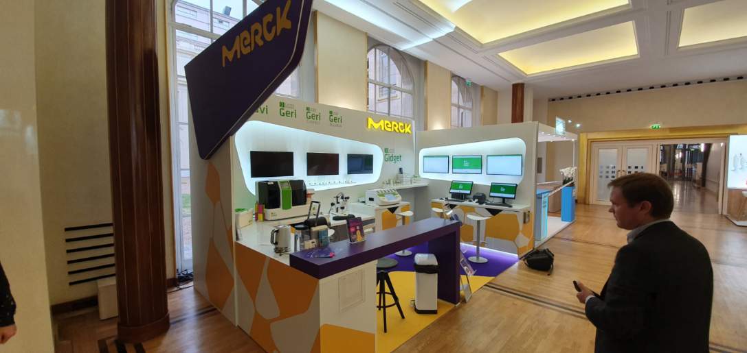 Merck booth at the House of Chemistry in Paris