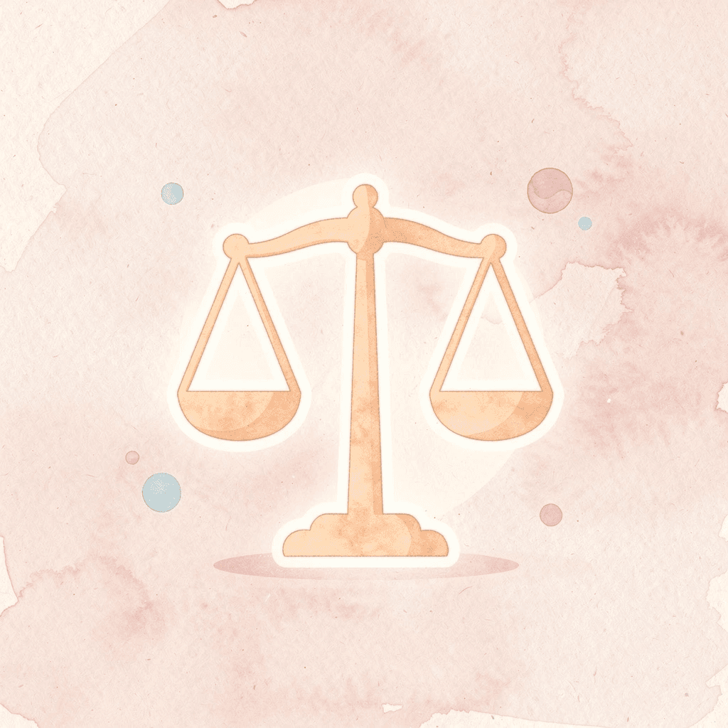  Scales icon representing how application weight shifts when SAT score is below average