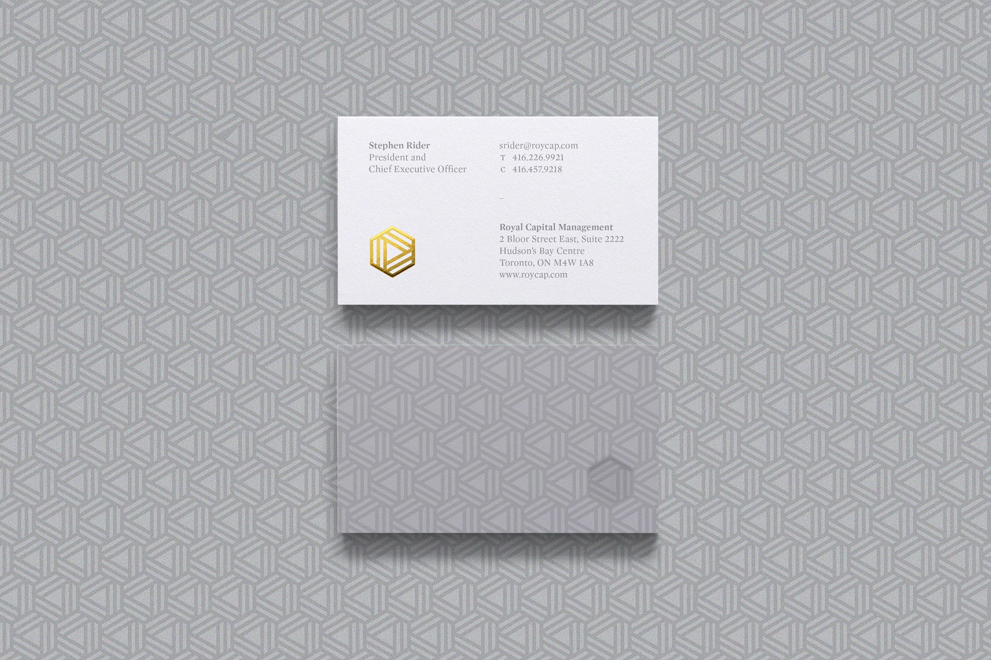Royal Capital Management business cards