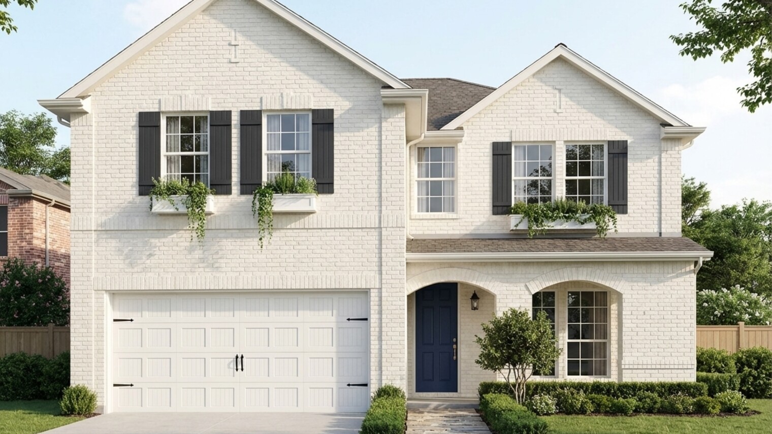 How to Make a Boring Red Brick House Look Sharp — 3 Directions We Tested