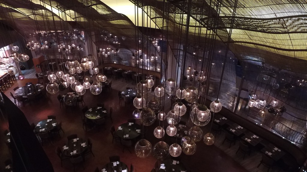 Nobu restaurant Doha lighitng by Tawridat Al Hadaf with ELTE Licht