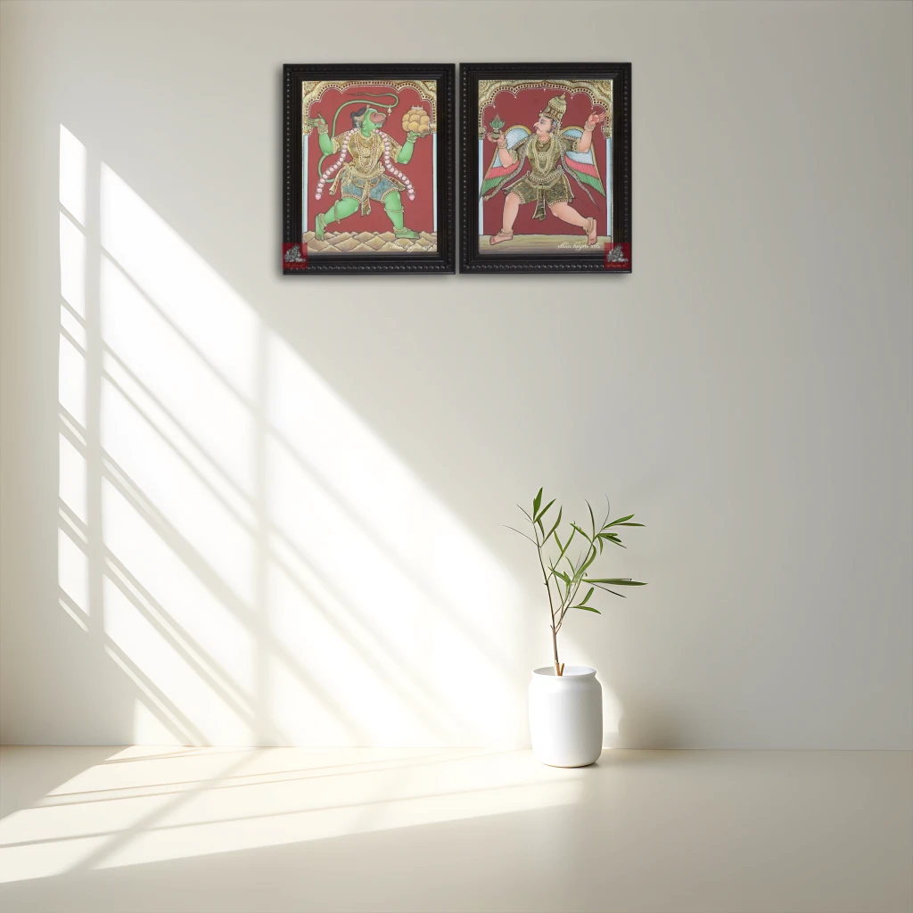 garudan tanjore painting