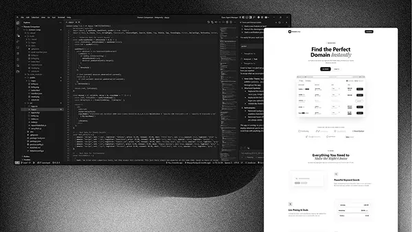 Smart Domain Price Comparison Web App - React and Vercel Development Project