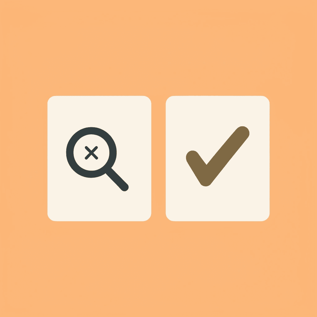 Before and after comparison showing transformation from doubt to confidence in SEO results