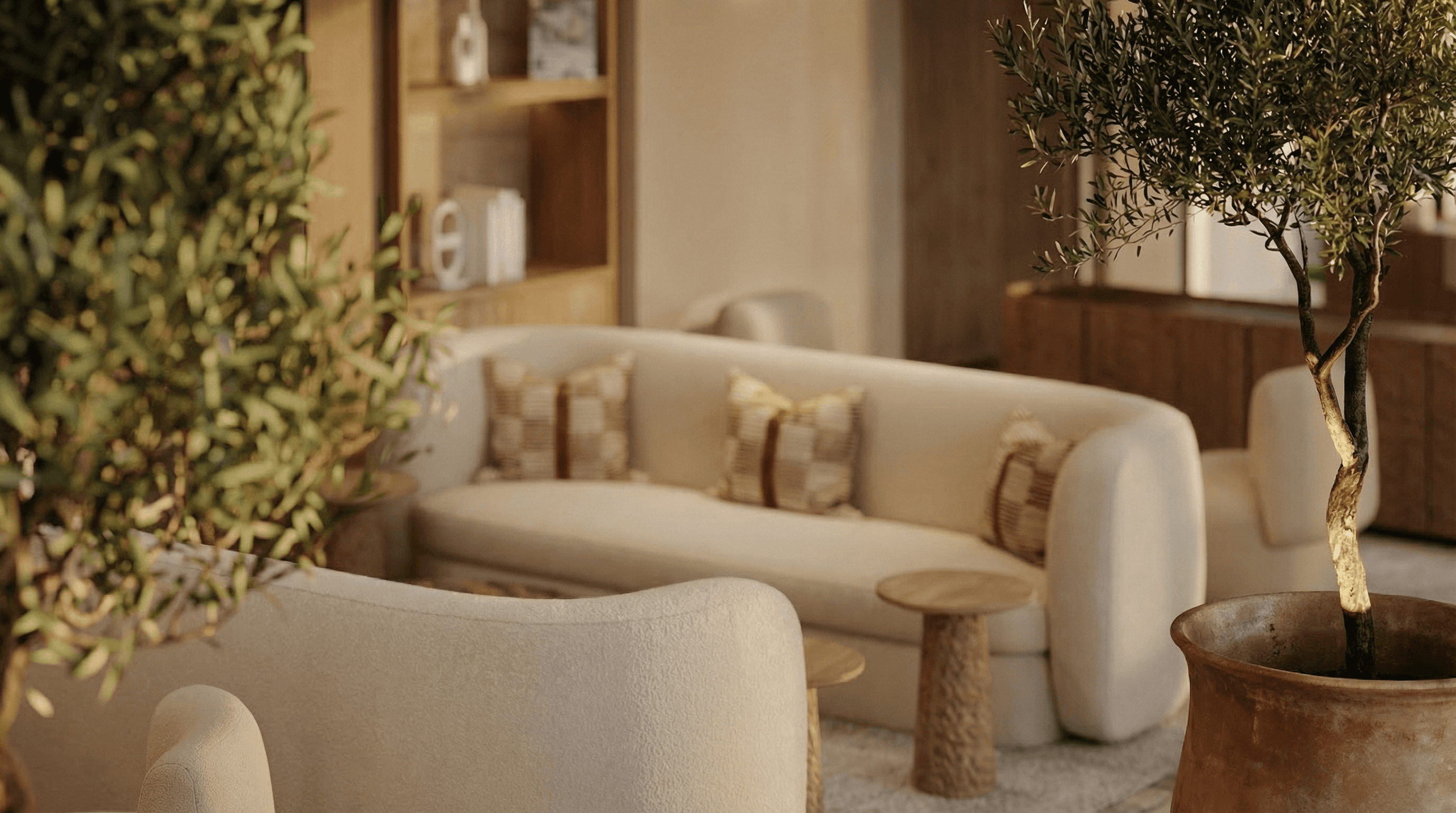 Interior render lounge area
