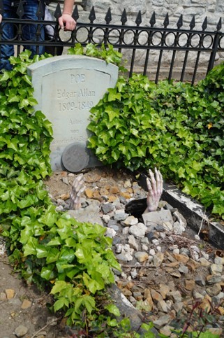 Grave of Edgar Allan Poe in Westminster Burial Ground