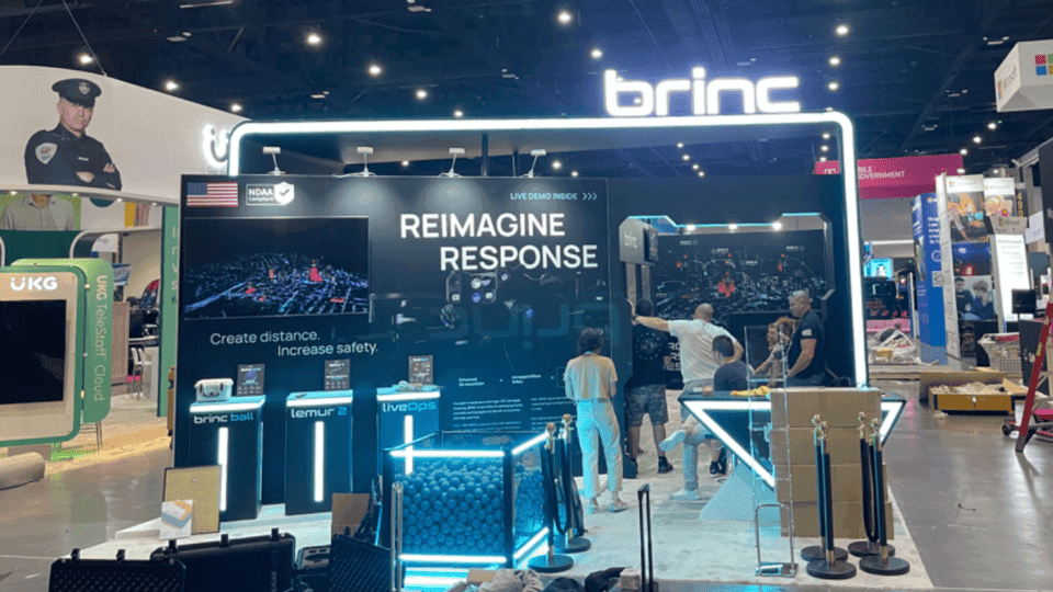 large island product demo booth