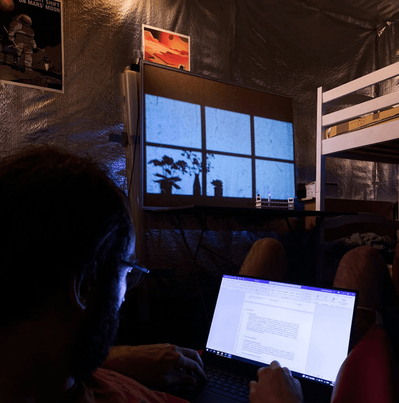 Rainy Scenario during the EMMPOL 8 analogue mission