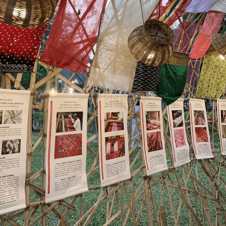 Info Posters Display in Indian aesthetic