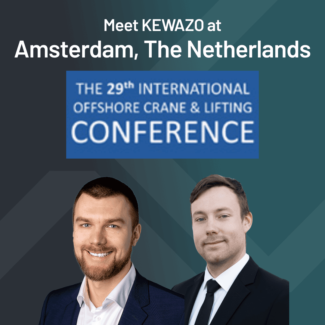KEWAZO at the 29th International Offshore Crane & Lifting Conference