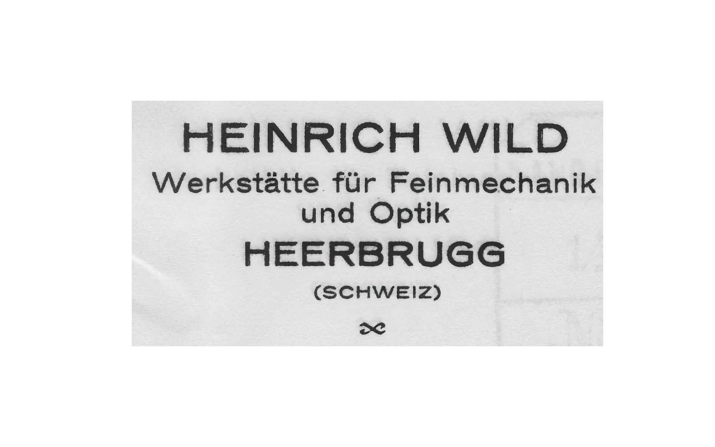 Heinrich Wild, Precision Mechanics and Optics