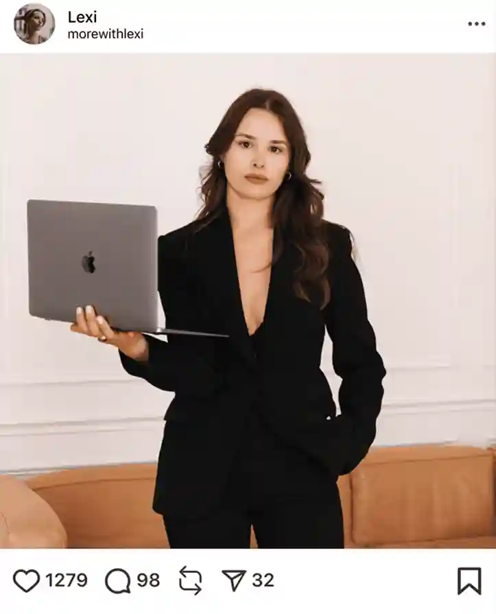 Lexi's instagram post