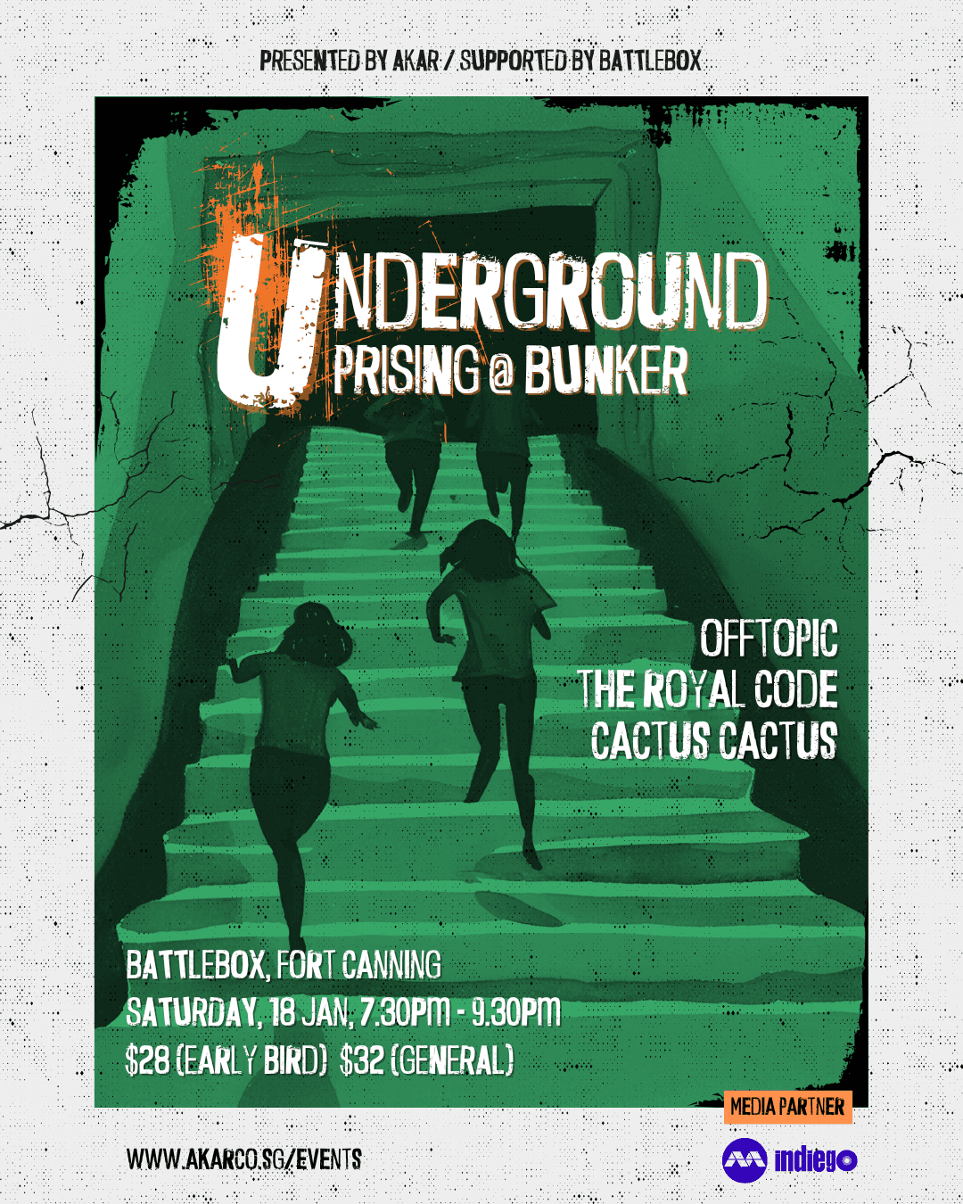 Cover poster for AKAR x GCA Underground Uprising