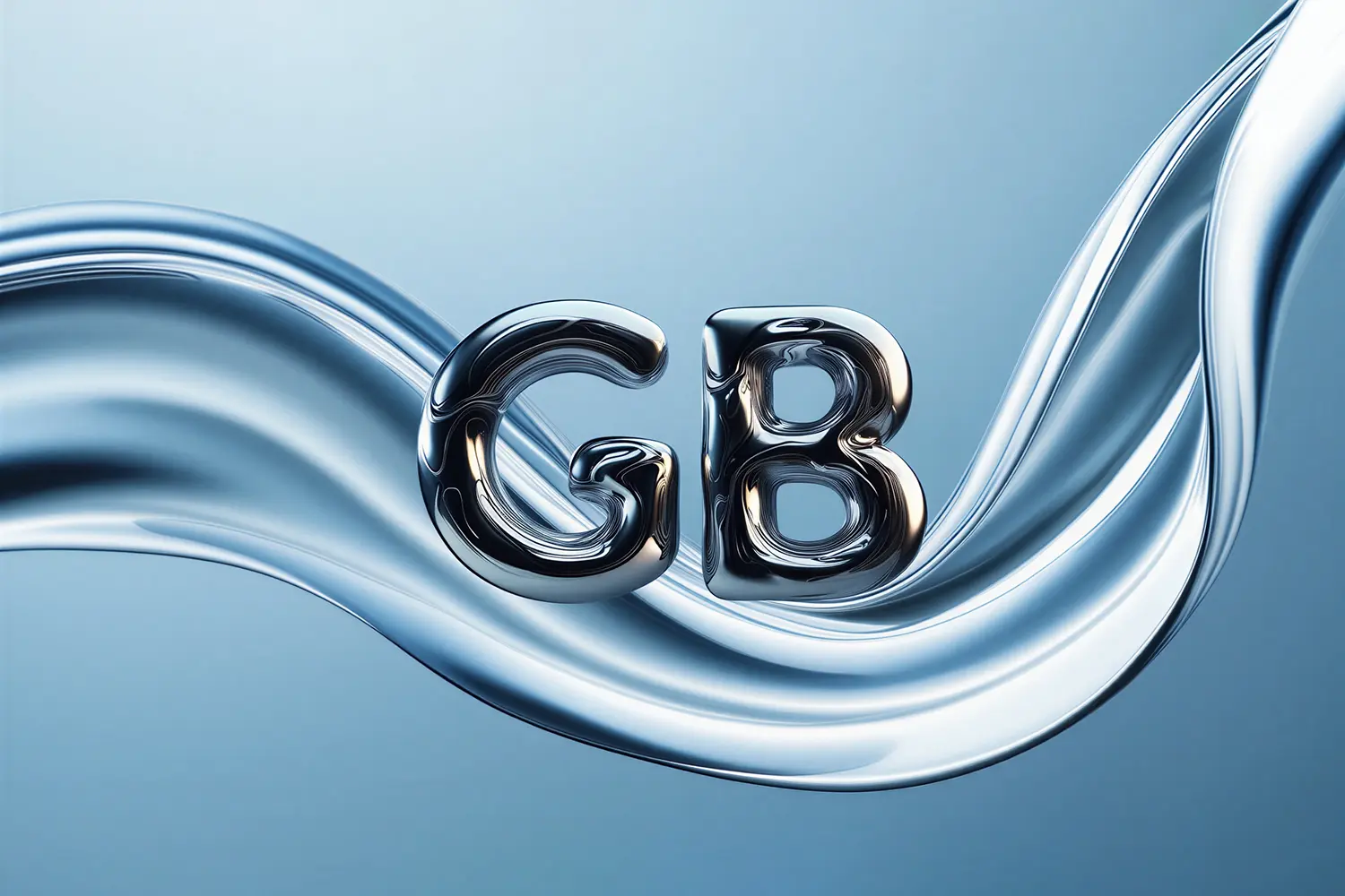 Abstract image of the stream of data and GB text on it