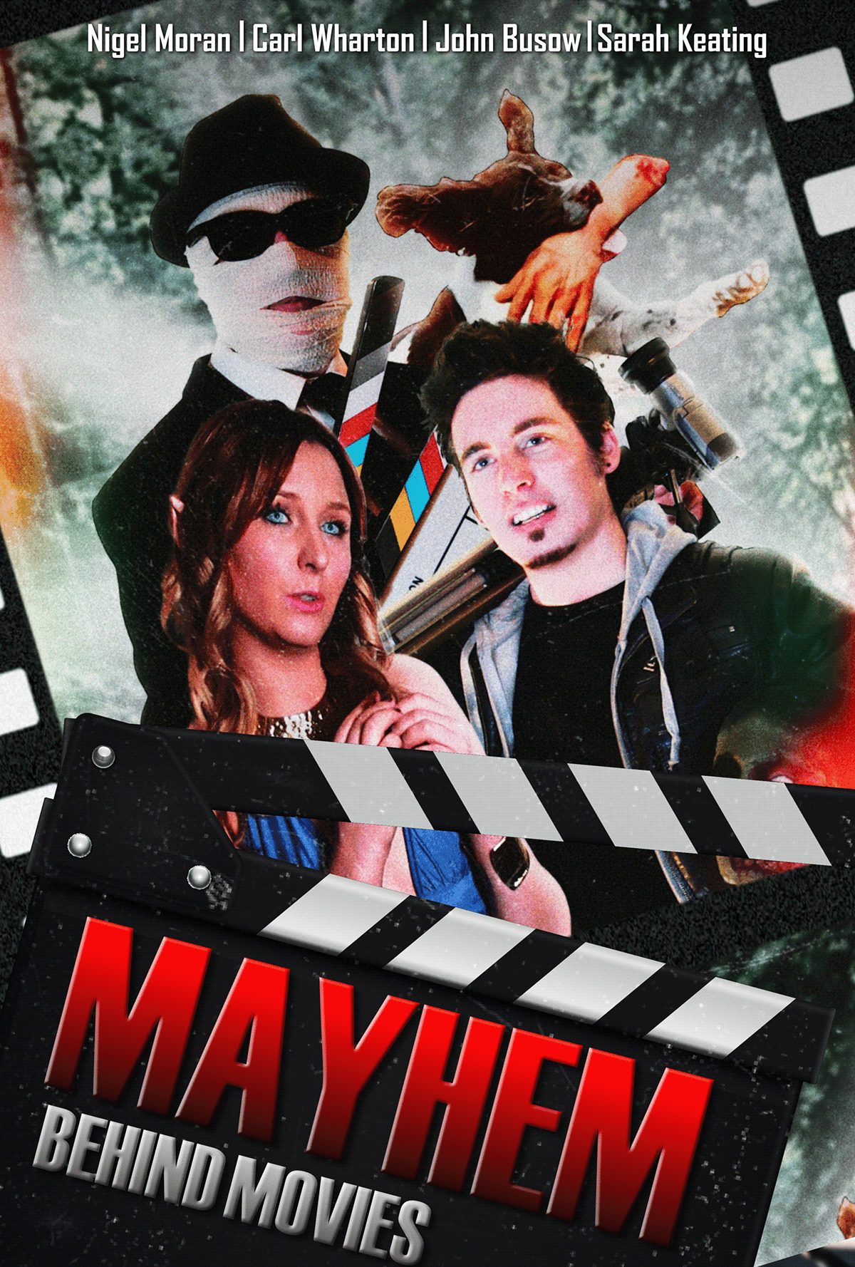 Mayhem Behind Movies — Retro Horror Movie Poster — image 1