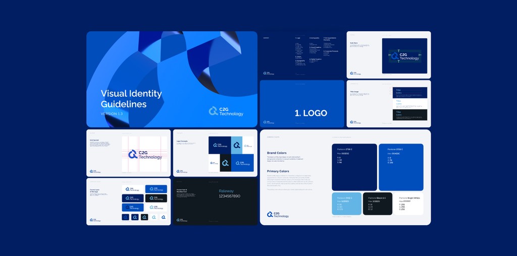 C2G Technology Iot Technology Brand Identity by The Ocean Design