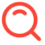 Magnifying glass icon symbolizing inspection and quality checks.