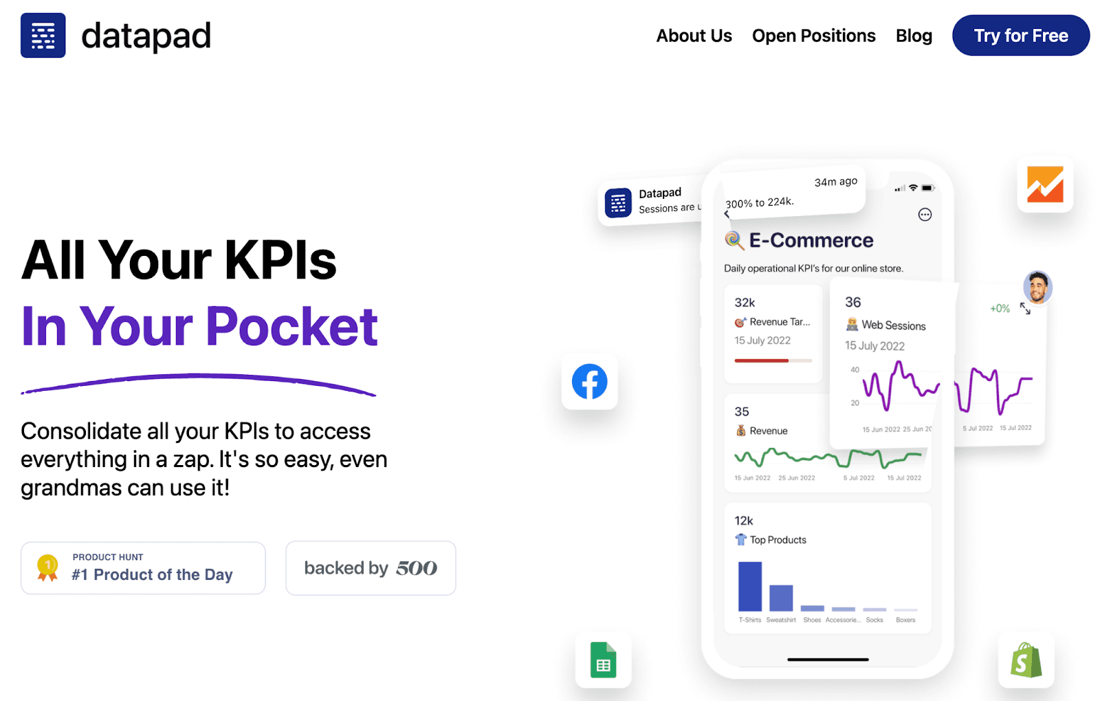 Datapad KPI tracking tool 