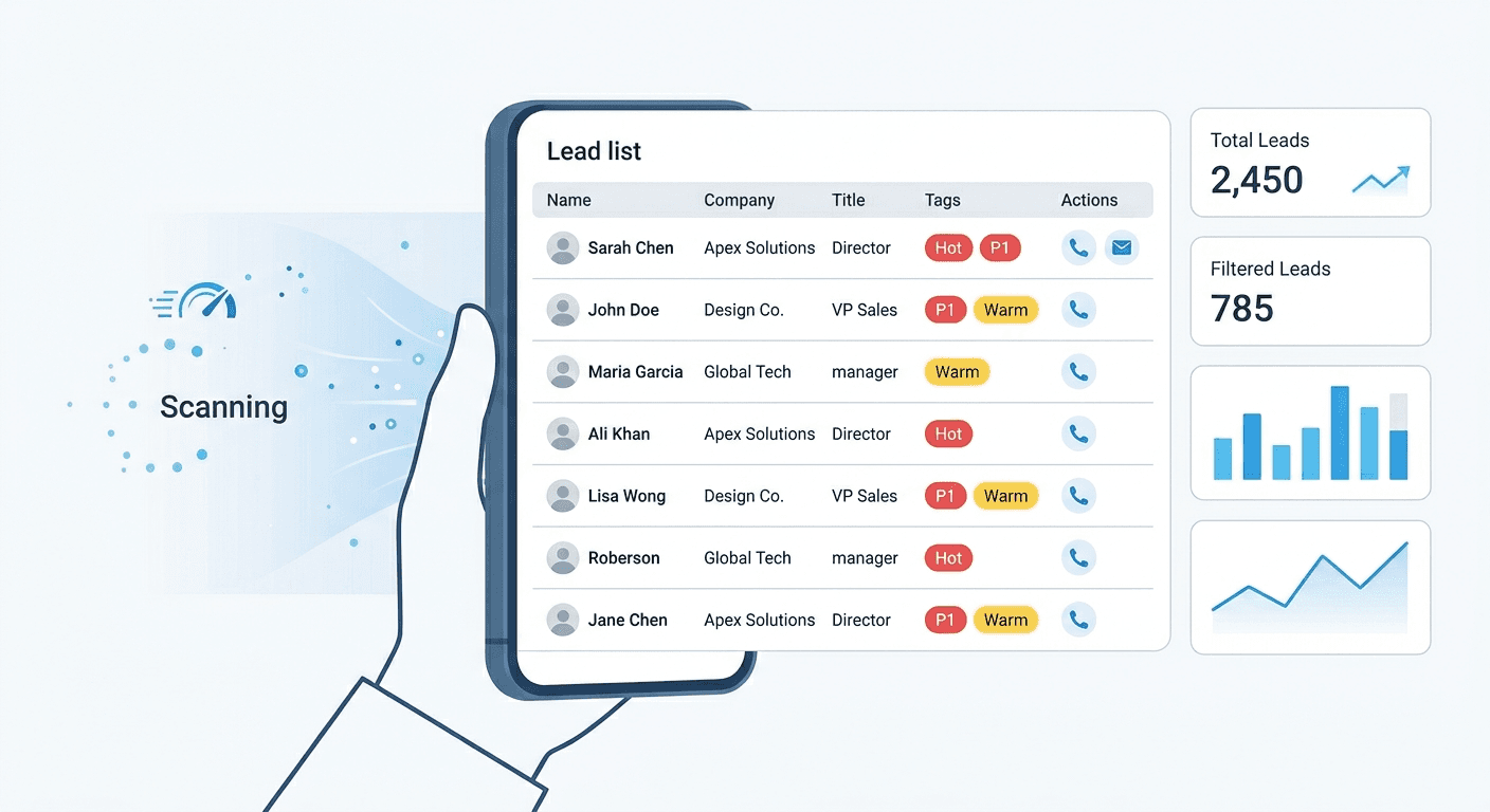Filtered lead list for immediate follow-up using saved search in Habsy Platform