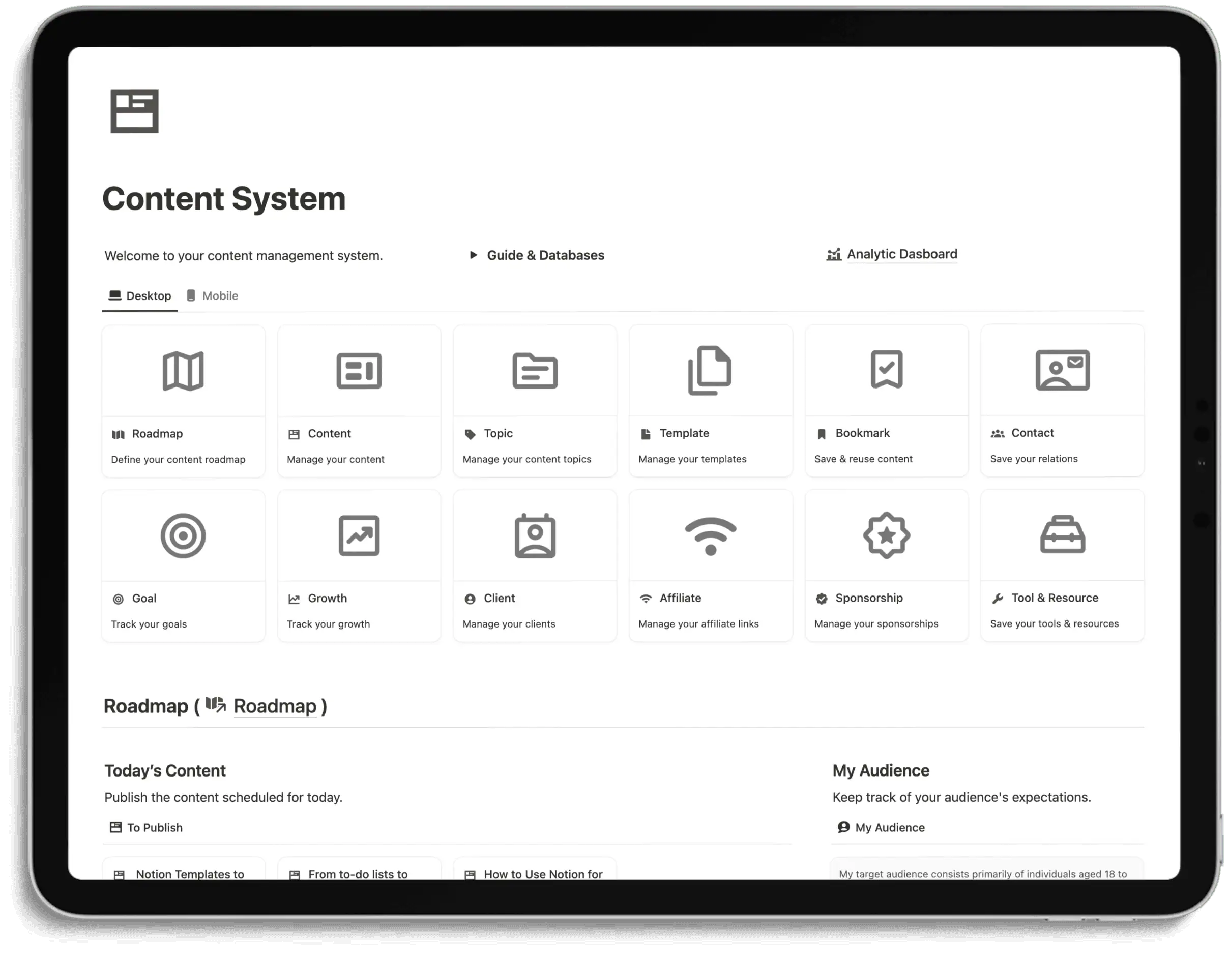 Notion Content System
