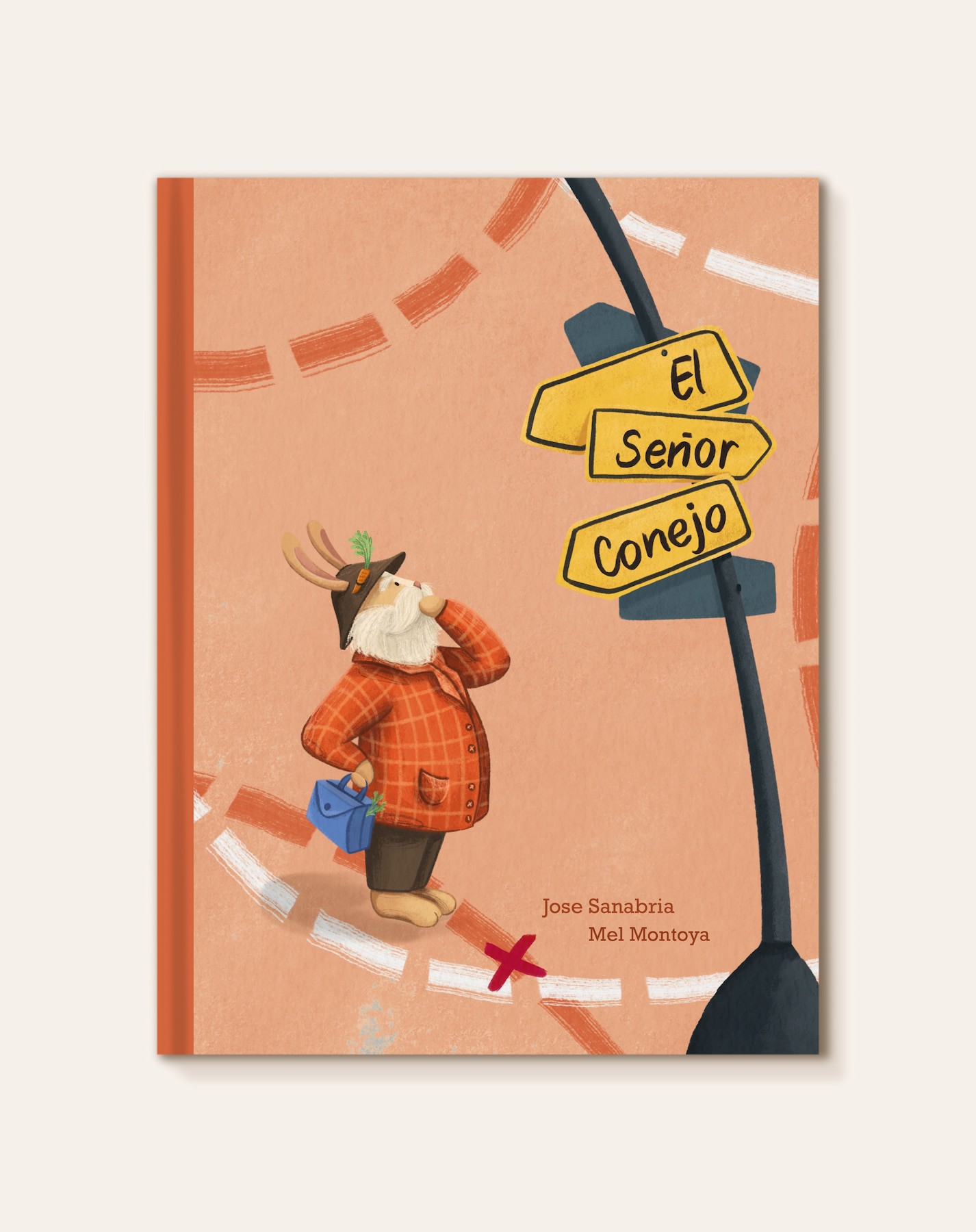 A book cover of a rabbit standing at a signpost, deciding which direction to take.