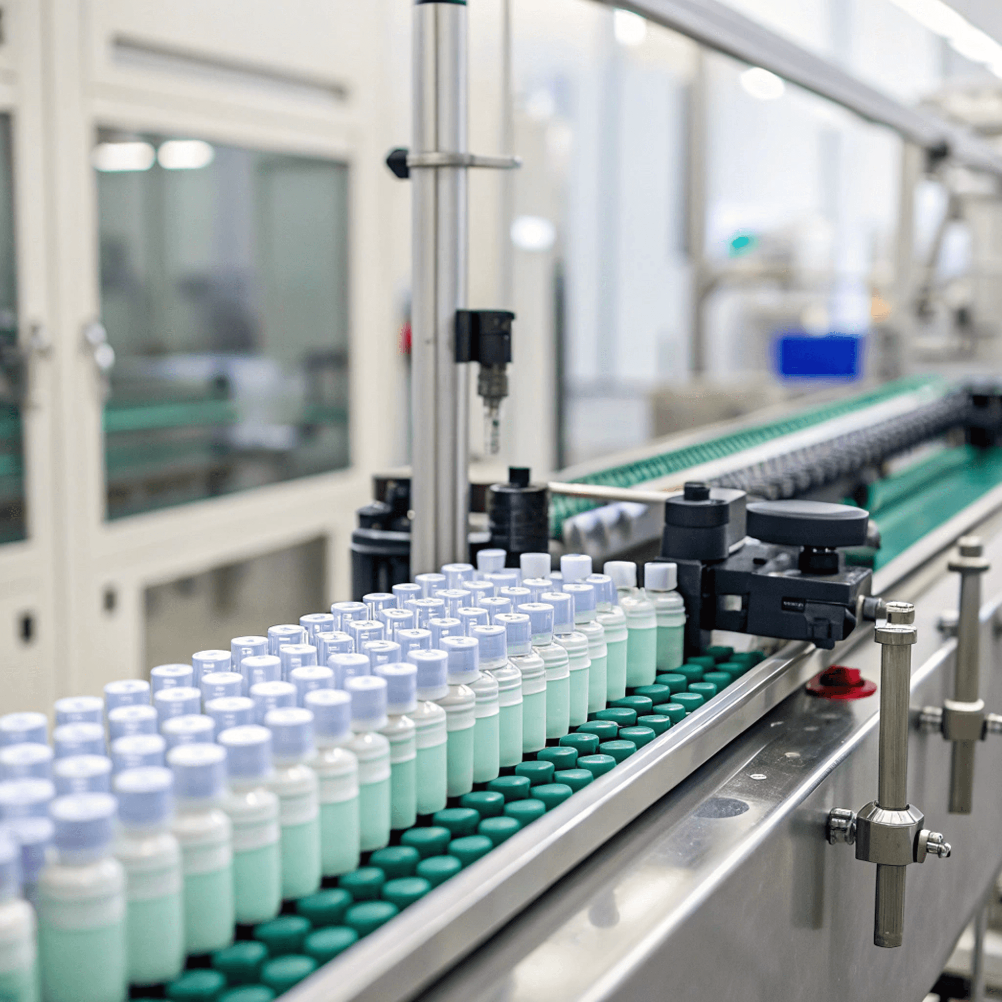 pharmaceutical manufacturing automation sterile filling line GMP compliant