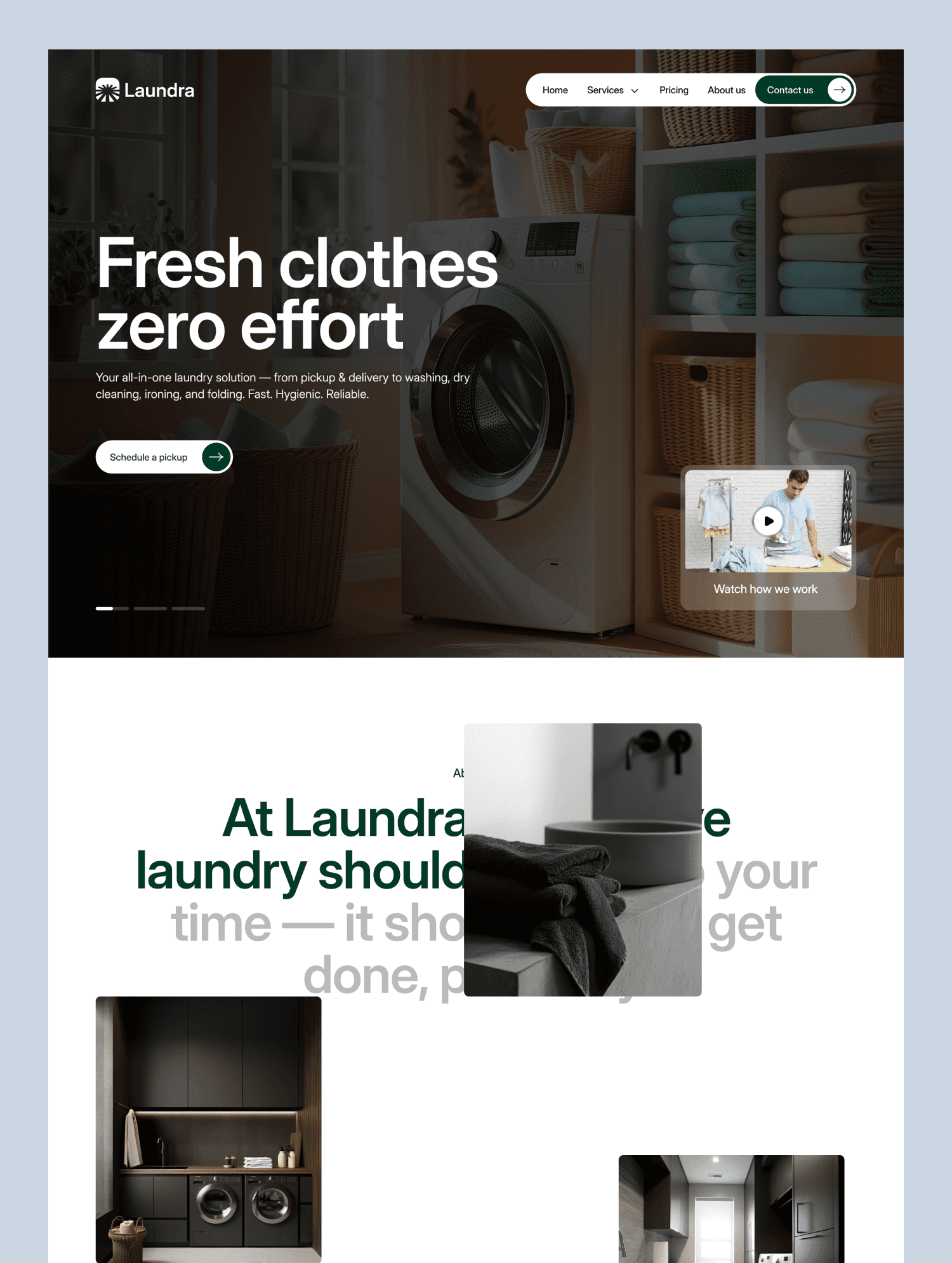 Laundry Service Business Template