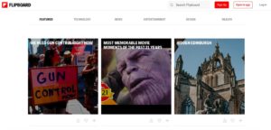 Flipboard news feed