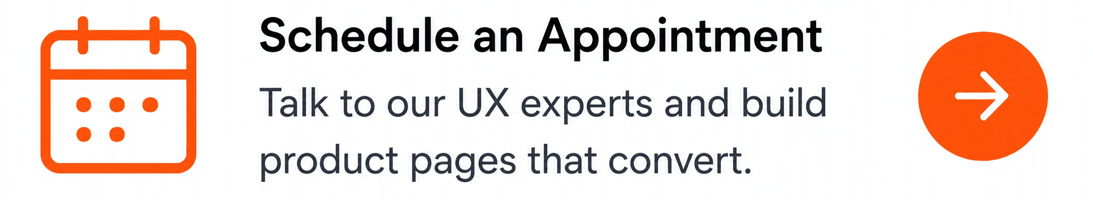 Schedule an appointment call to action