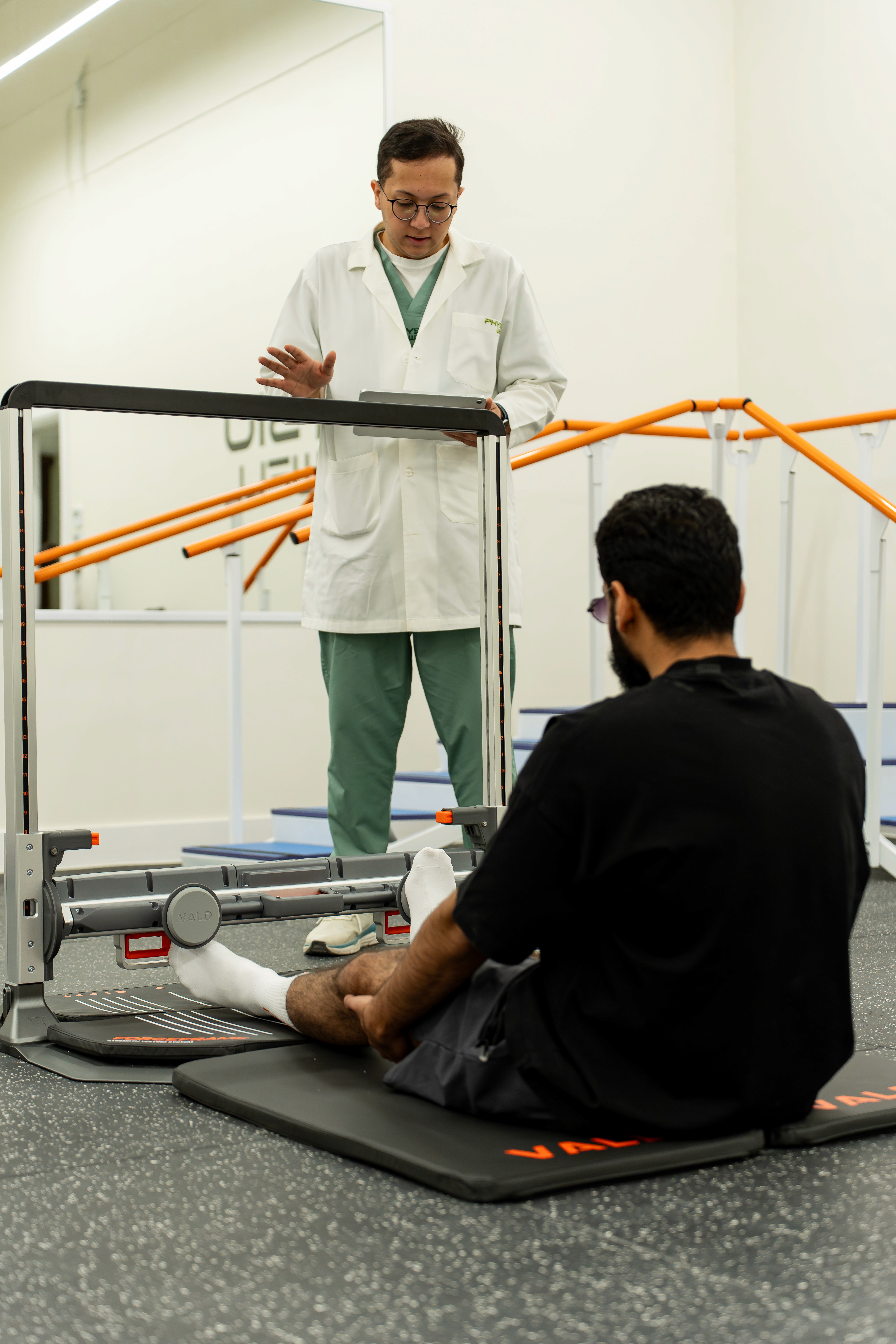 VALD performance testing equipment at Physiowell Riyadh
