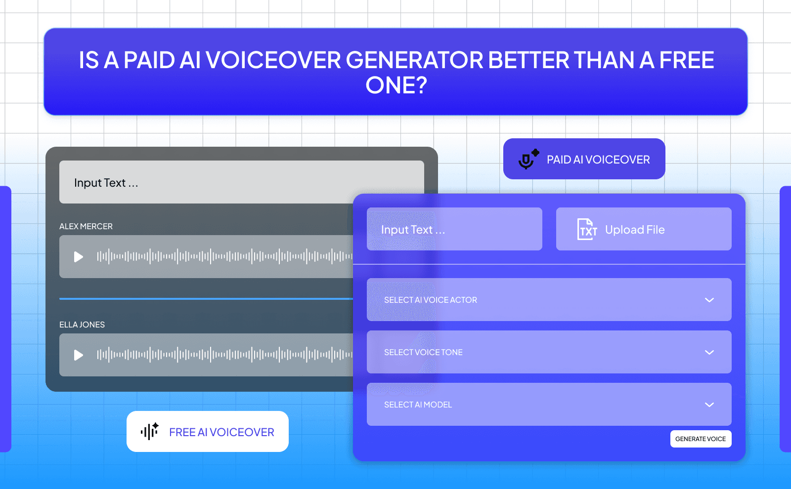 Is a paid AI voiceover generator better than a free one_
