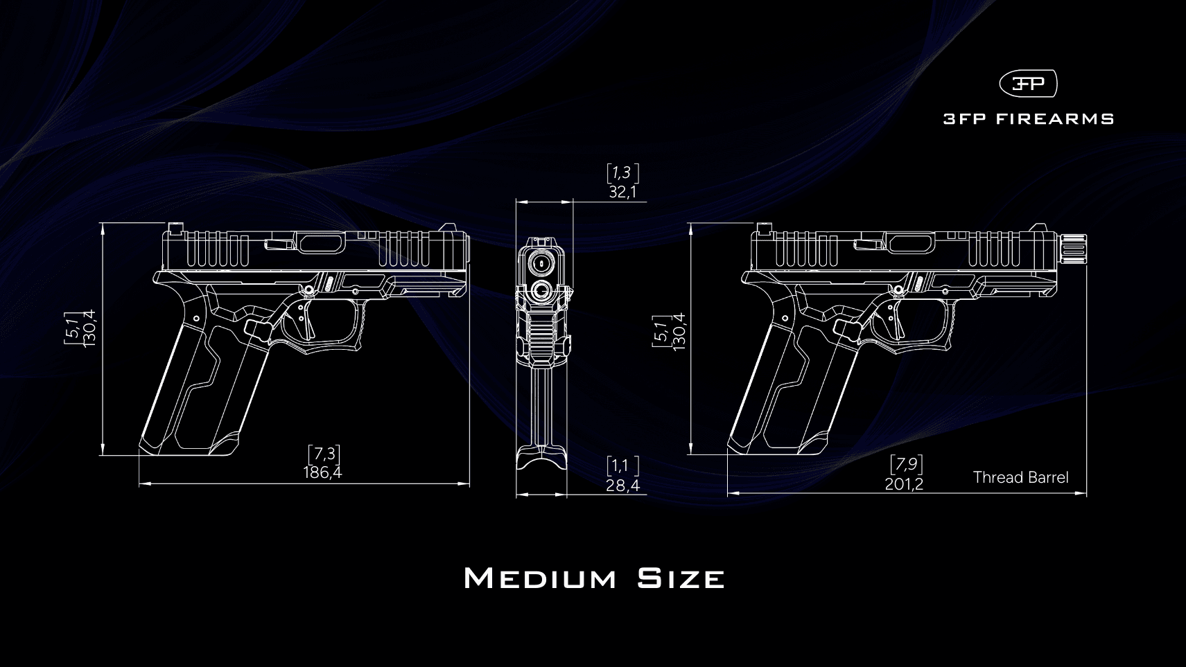 3FP Firearm Trooper ACB9 Medium Size