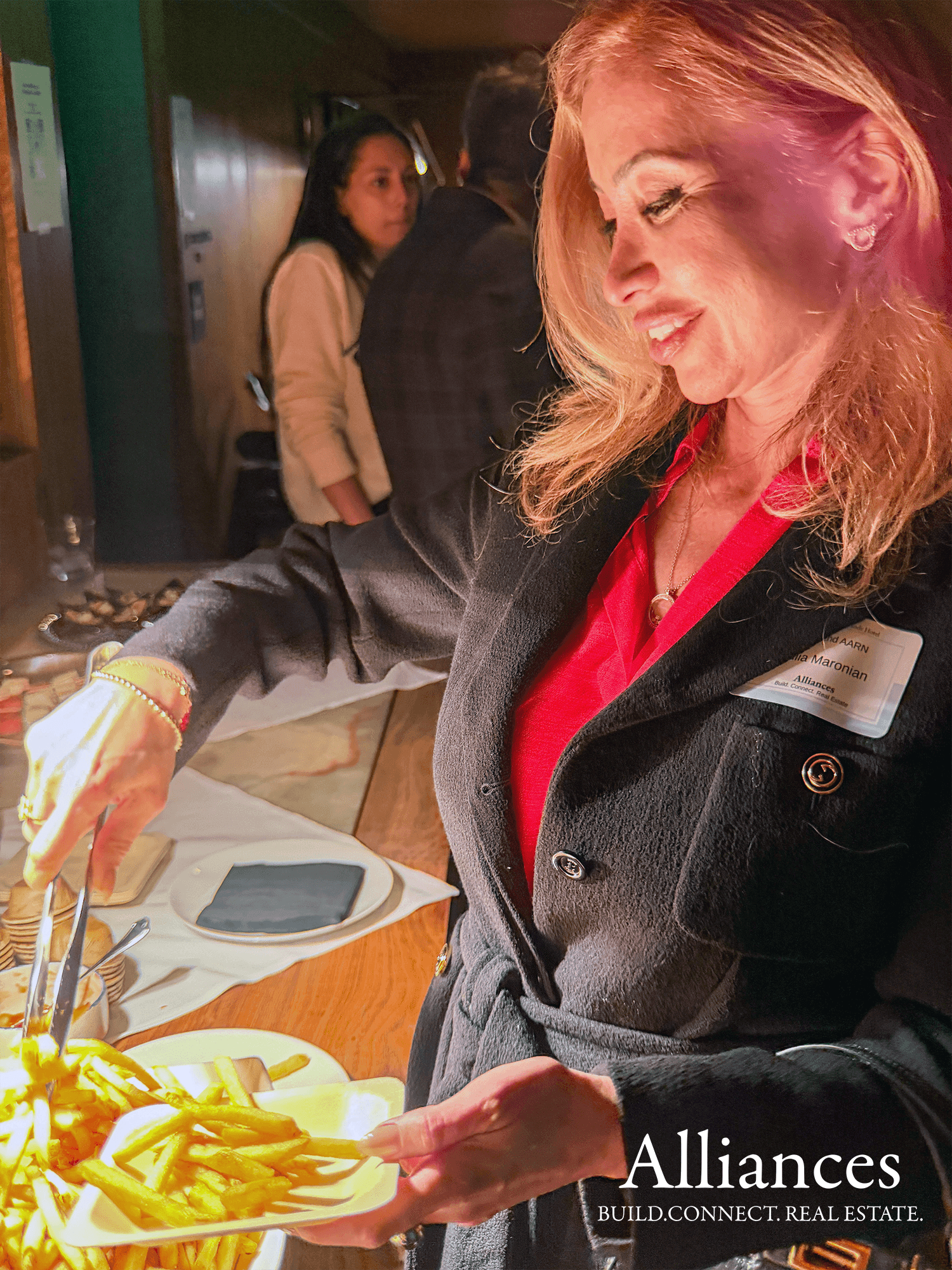 A girl with pink hair and pink smoke