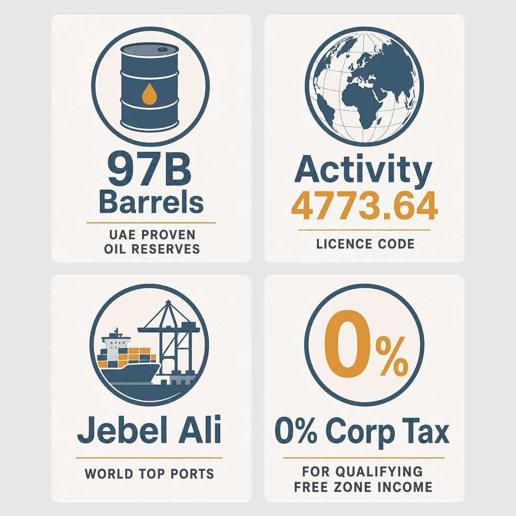 Infographic: Apply for a Oilfield & Natural Gas Equipment Trading License in Dubai
