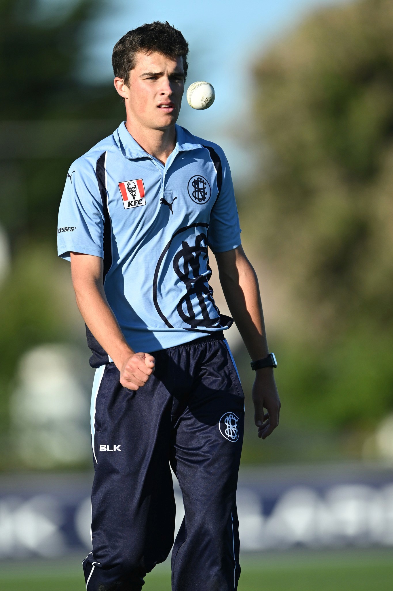 Josh Norman Bowling for Newtown & Chilwell Cricket Club