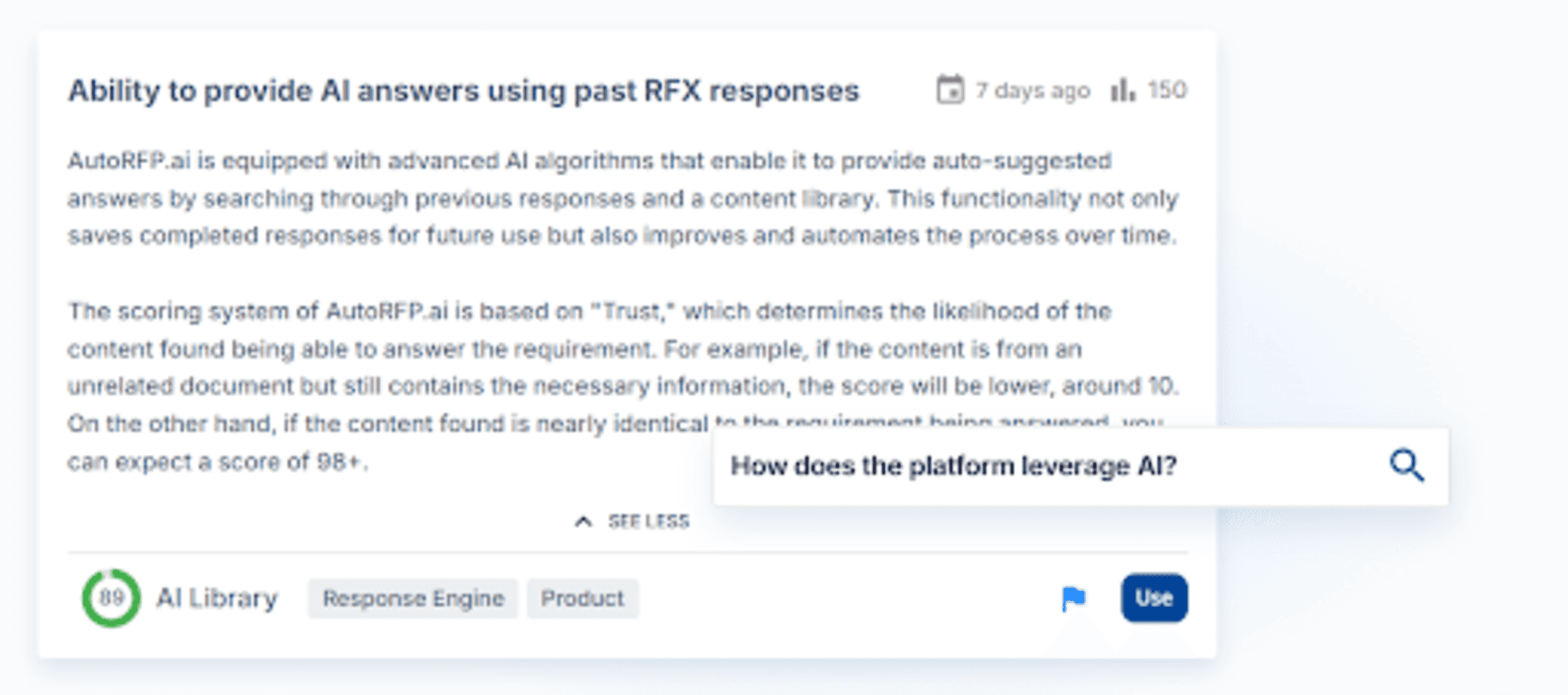 answers using RFX rsponses