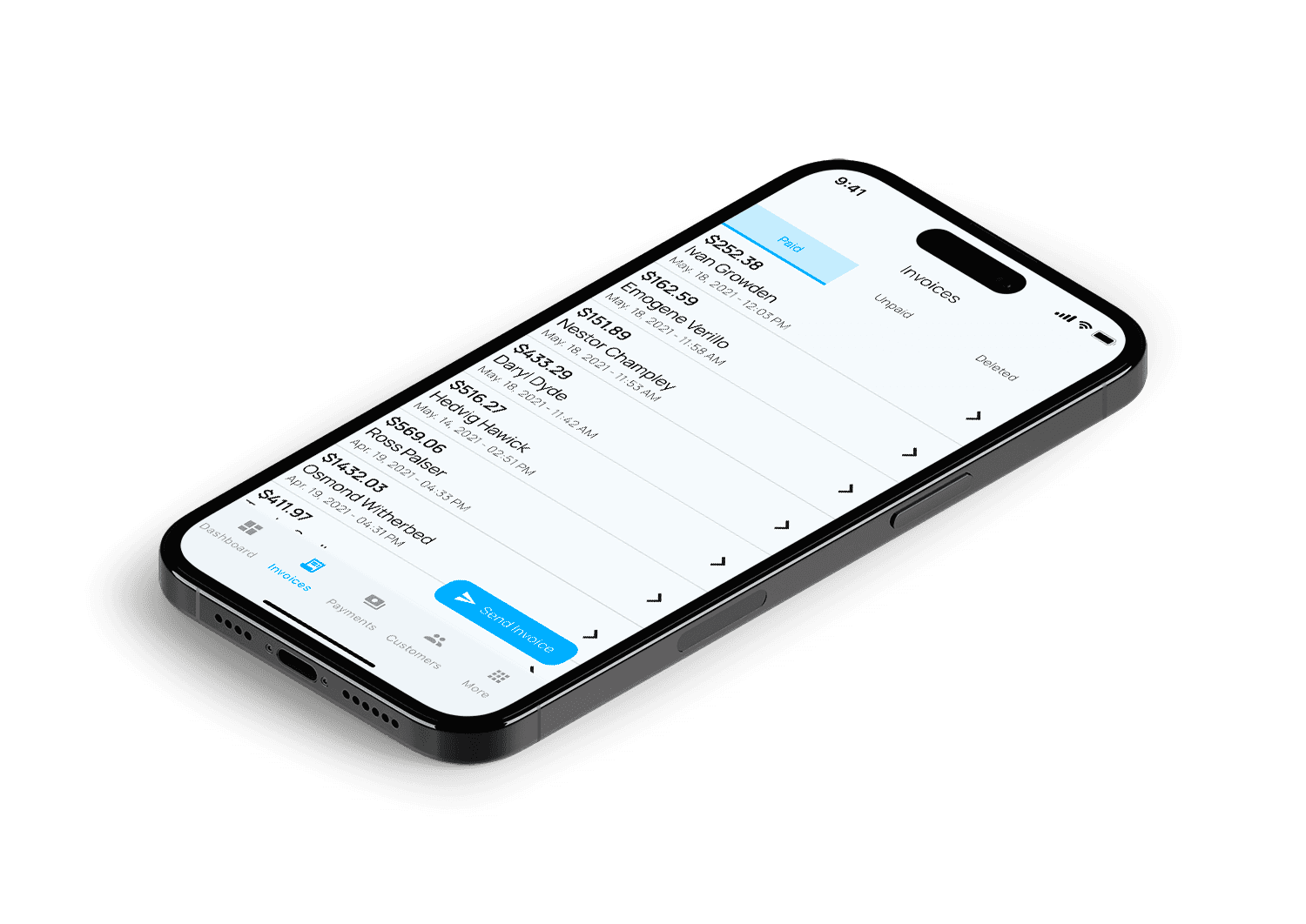 Application mockup