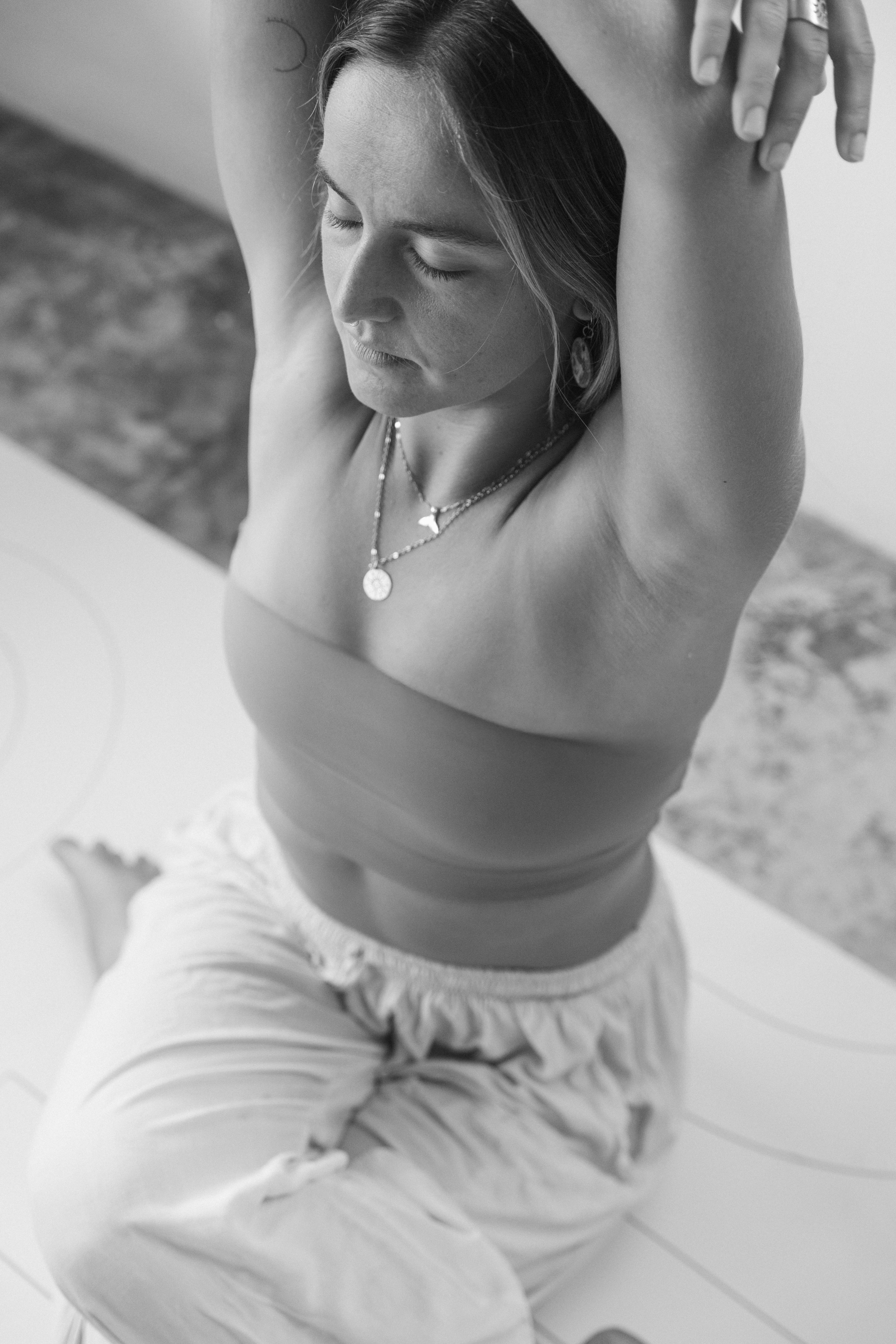 Girl looking dreamy to the side