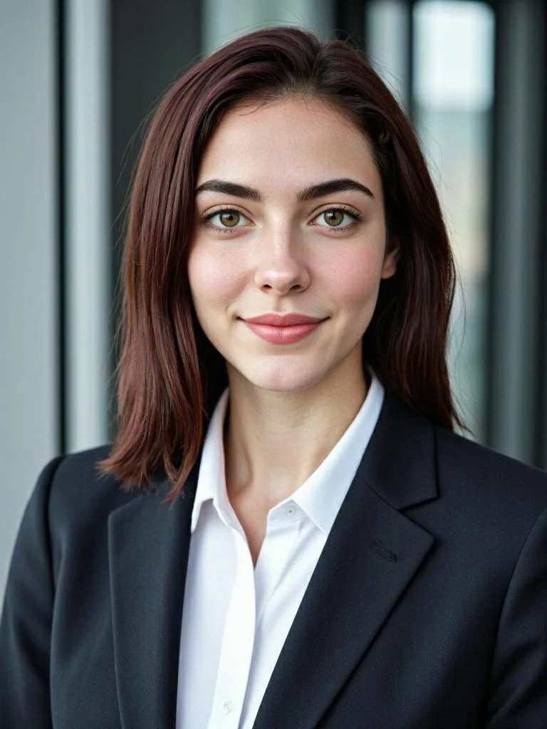 Free AI Headshot Generator, Short-haired female resume photo