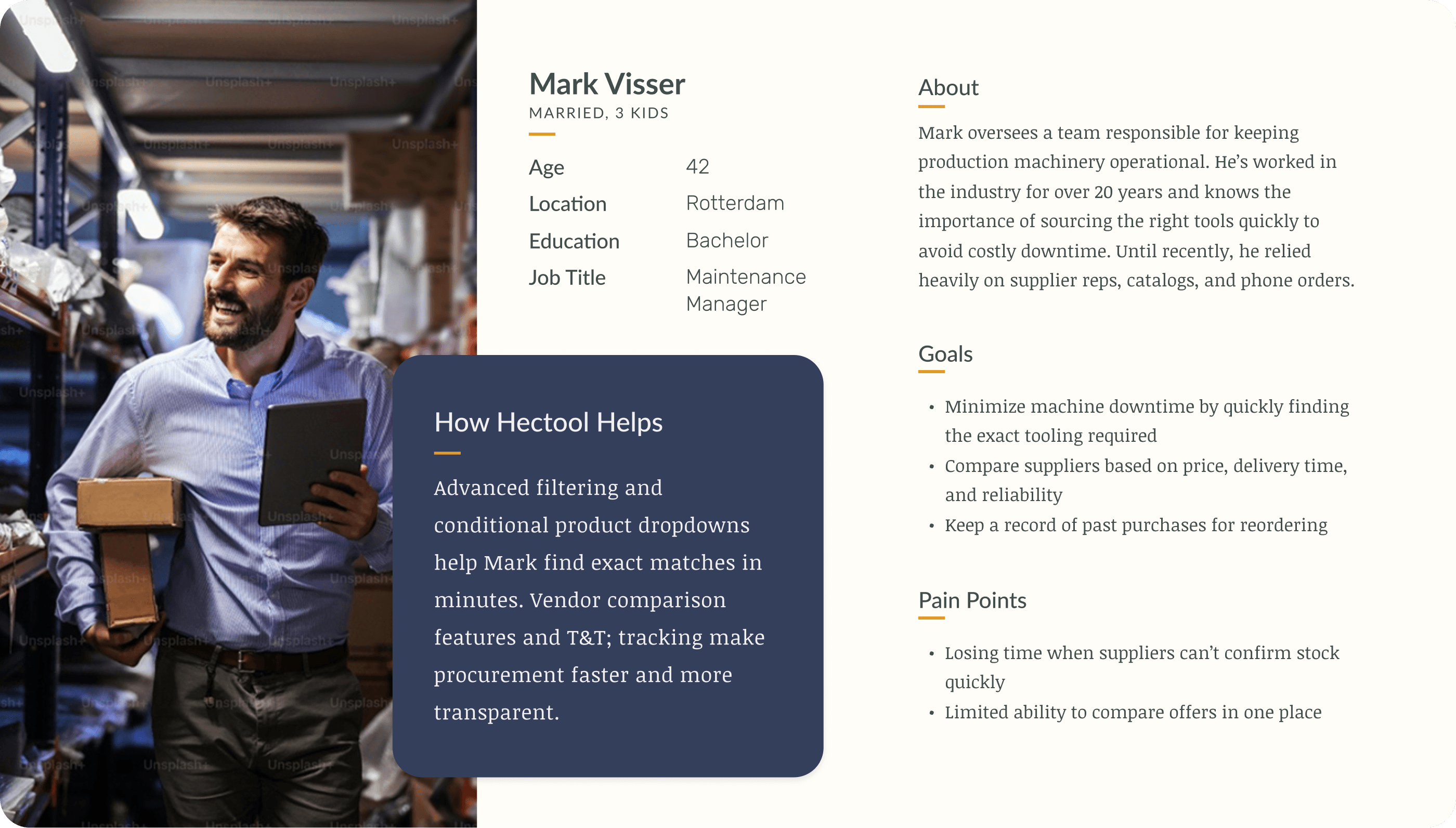 Vendor persona