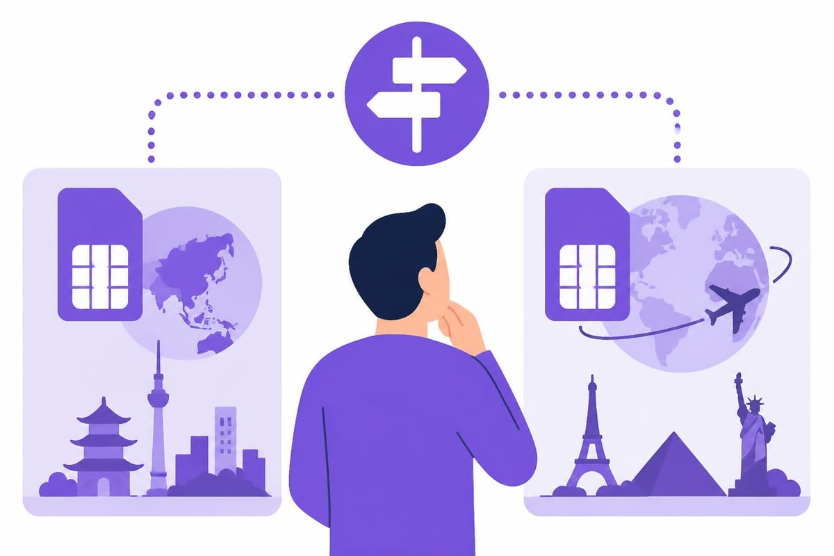 Traveller using eSIM