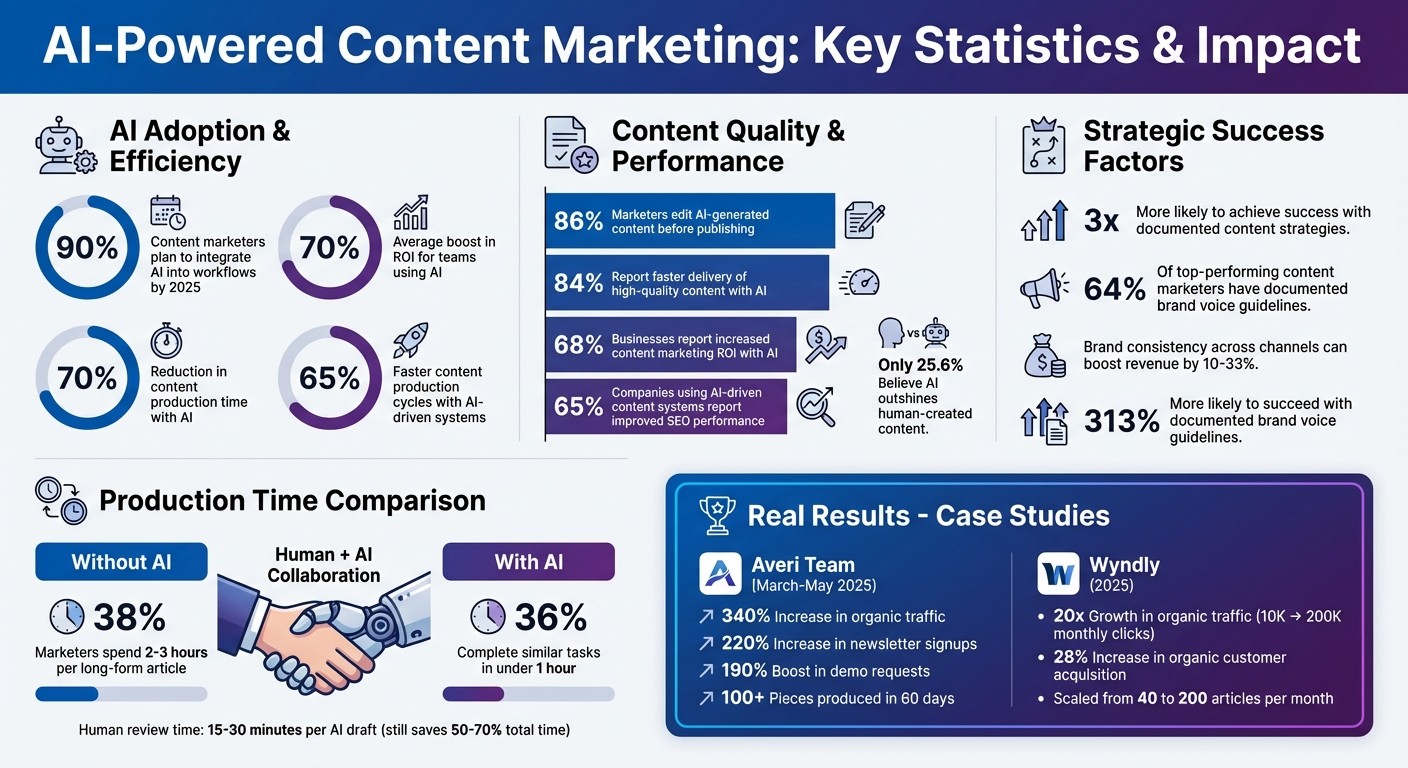 AI-Powered Content Marketing Statistics and ROI Impact for B2B SaaS