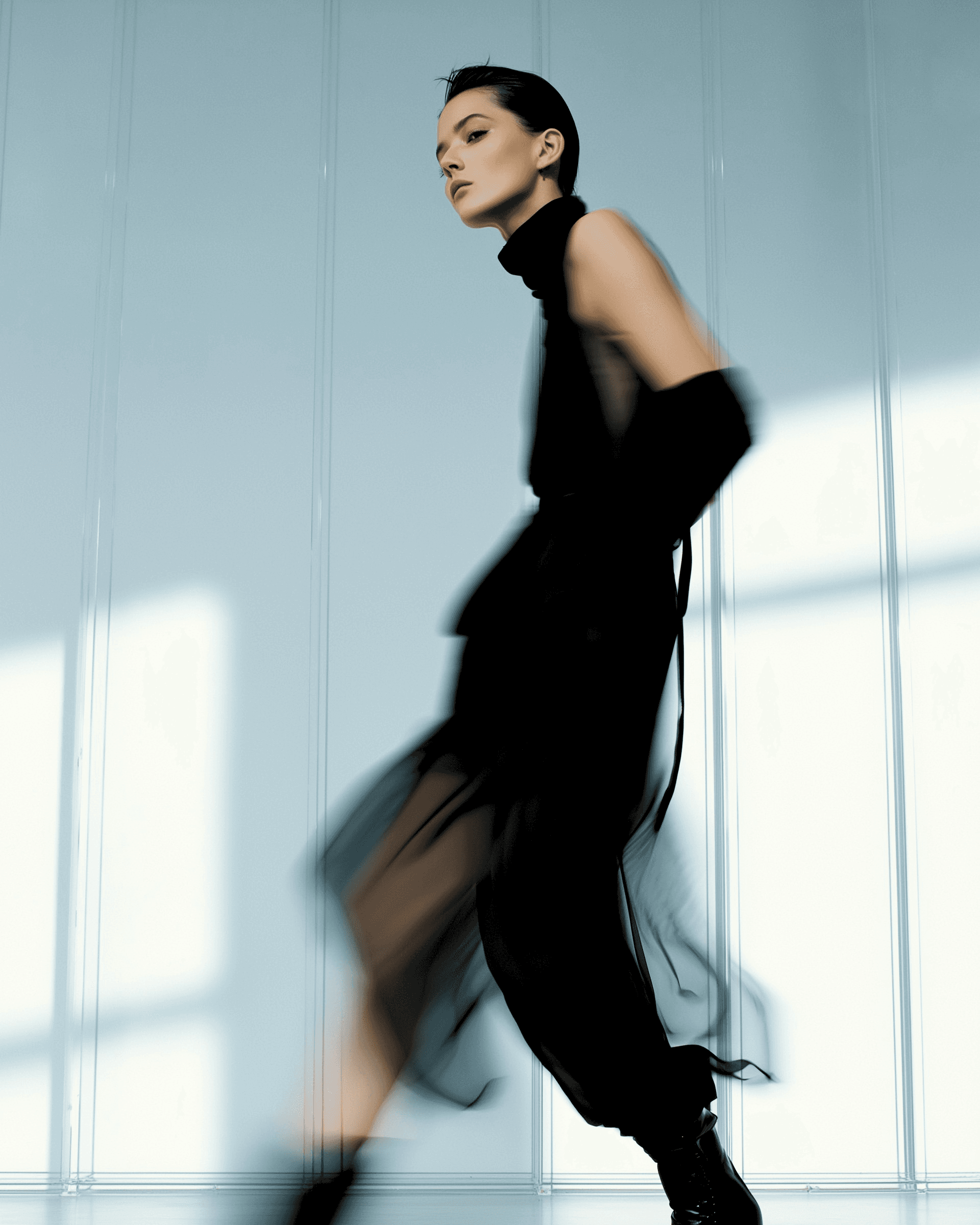 AI fashion campaign visual for luxury brand