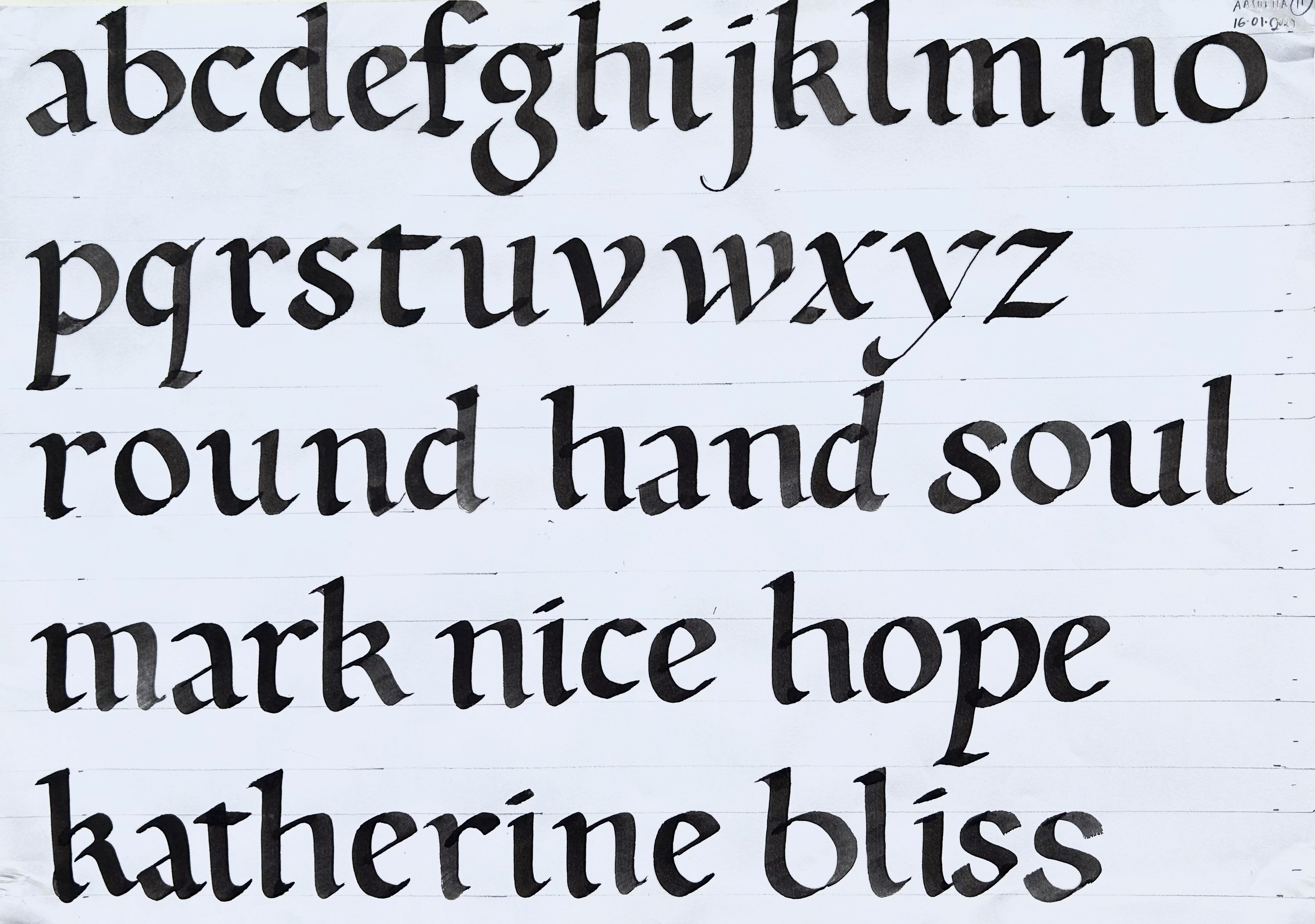 Bamboo Reed Pen Calligraphy