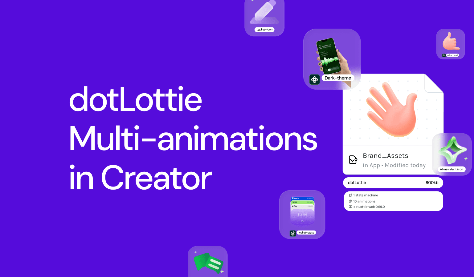 dotLottie Multi-animations in creator