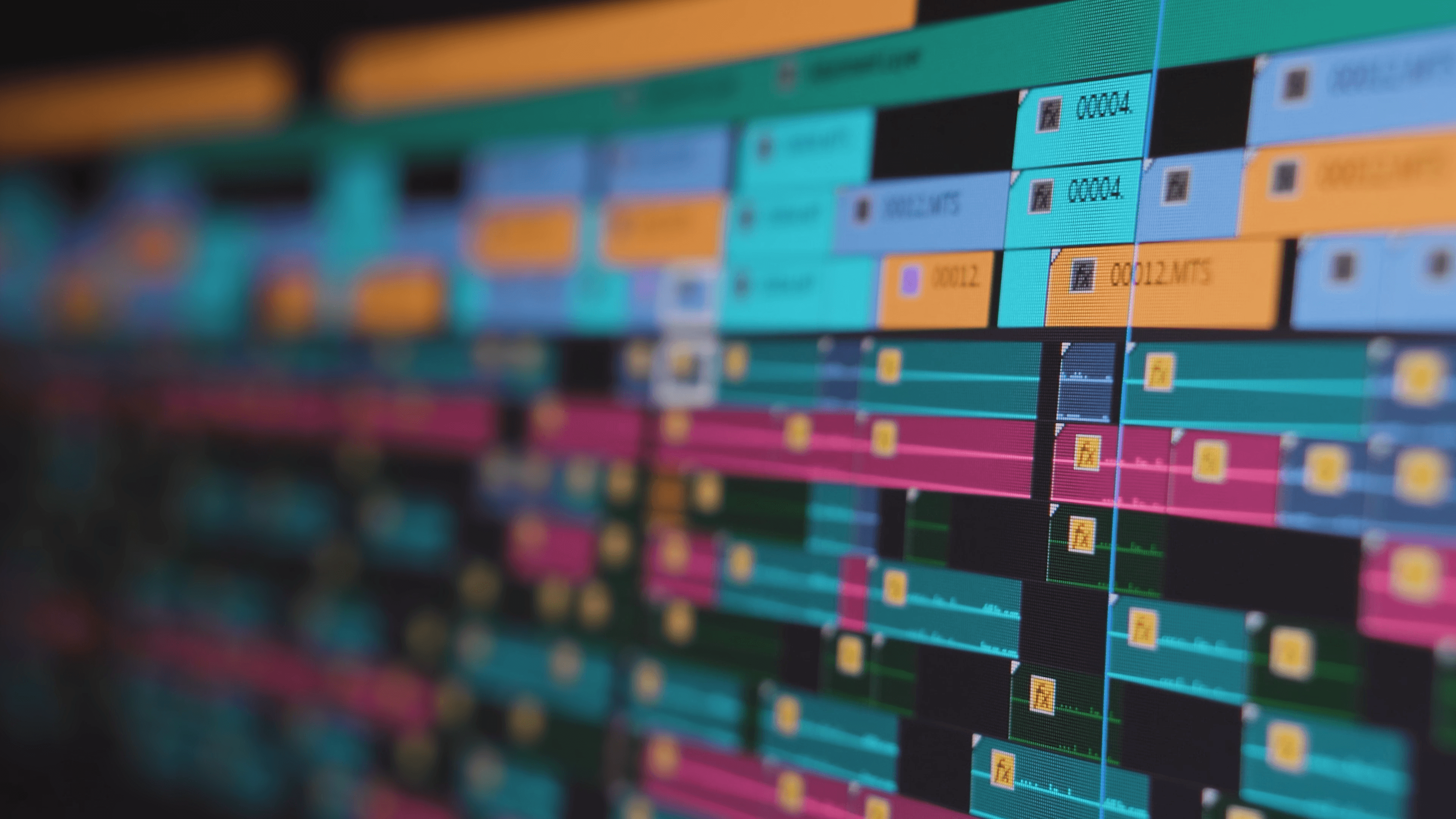 Dynamic picture of a cyclist riding downhill