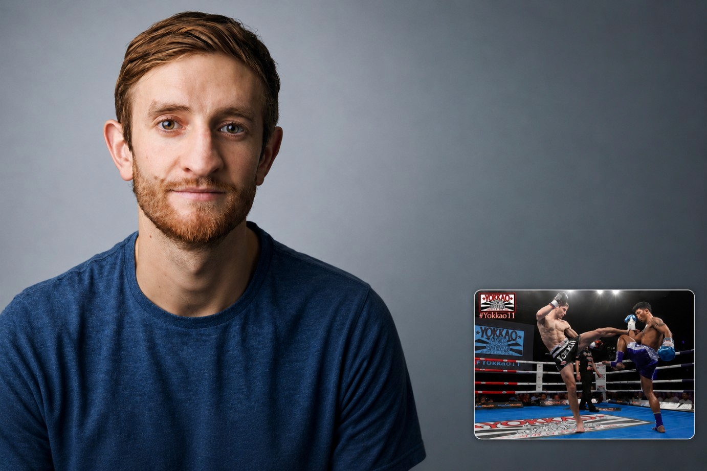 Greg Wootton, two-time Muay Thai world champion, training