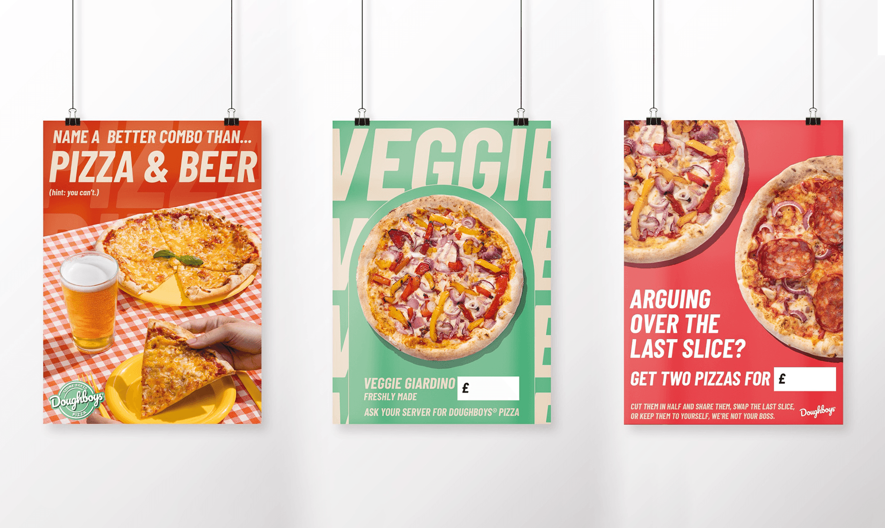 Poster mockup showcasing pizza posters