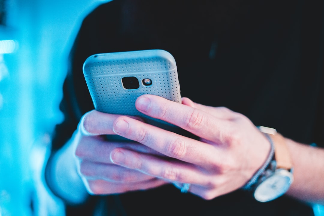 person holding smartphone